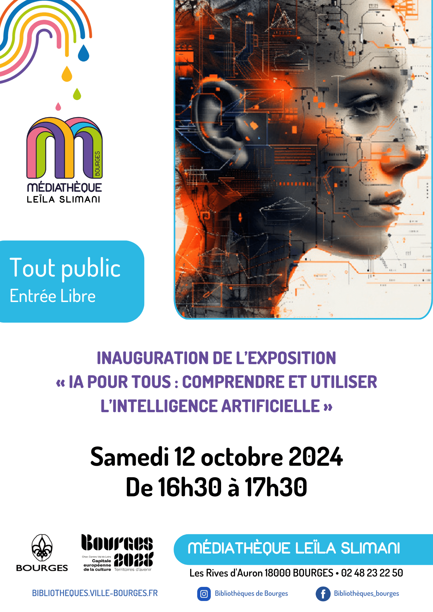 Programme de l'exposition "IA pour Tous : comprendre et utiliser l'Intelligence Artificielle