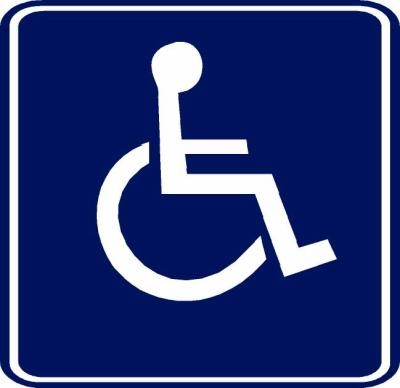 logo accessibilité handicapés moteur