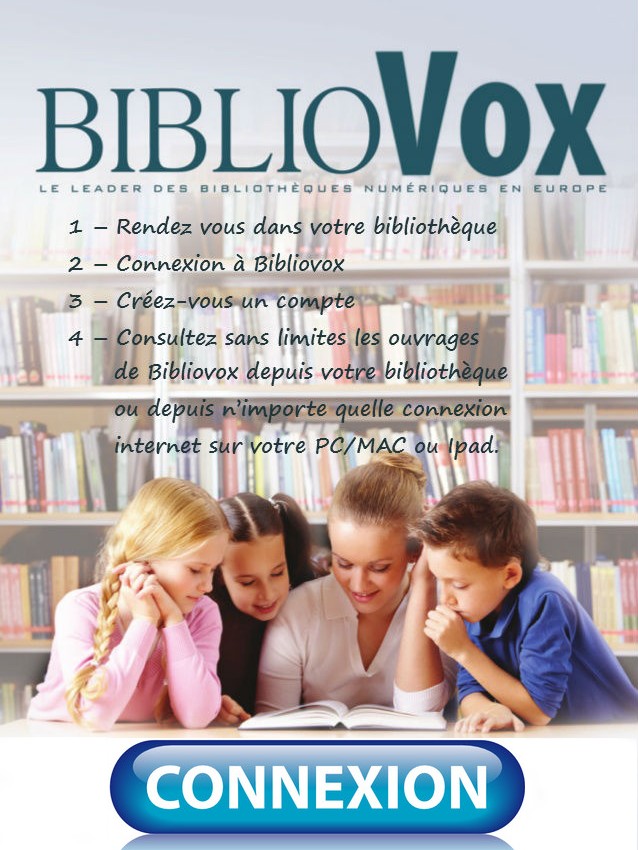 descriptif de connexion au site de livre numérique Bibliovox