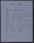 Correspondance de Raymond Schwab à Isabelle Rivière (2 lettres de 1937)