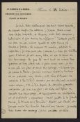 Correspondance de René Bichet à Alexandre Guinle (5 lettres de 1911 à 1912)