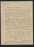 Correspondance d'Alain-Fournier à Monsieur le Directeur d'une maison d'édition (27 mars 1914)