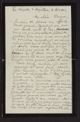 Correspondance d'Albanie Fournier à Simone, pseud de Pauline Benda (2 lettres de 1919 à 1925)