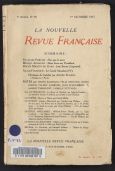 Le Grand Meaulnes, publication dans La Nouvelle Revue Française (IV, 1er octobre 1913)