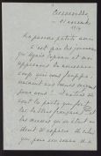 Correspondance de Madeleine Gide à Isabelle Rivière (3 lettres de 1914 à 1930)