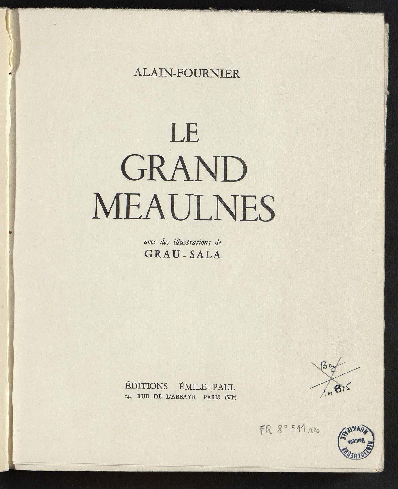 Le Grand Meaulnes, Nous tombons dans une embuscade, illustré par Grau-Sala, Emile-Paul Frères, 1955
