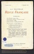 Le Grand Meaulnes, publication dans La Nouvelle Revue Française (I, 1er juillet 1913)
