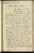 Correspondance d'Alain-Fournier avec Gustave Tronche (2 lettres de 1910 et 1914)