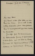 Correspondance de Marc Rivière à Alain-Fournier (6 lettres de 1912 à 1914)