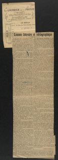 L'année littéraire et bibliographique (Le Siècle, 1er janvier 1914)