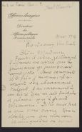 Correspondance de Paul Claudel à Isabelle Rivière (3 lettres de 1914 à 1928)