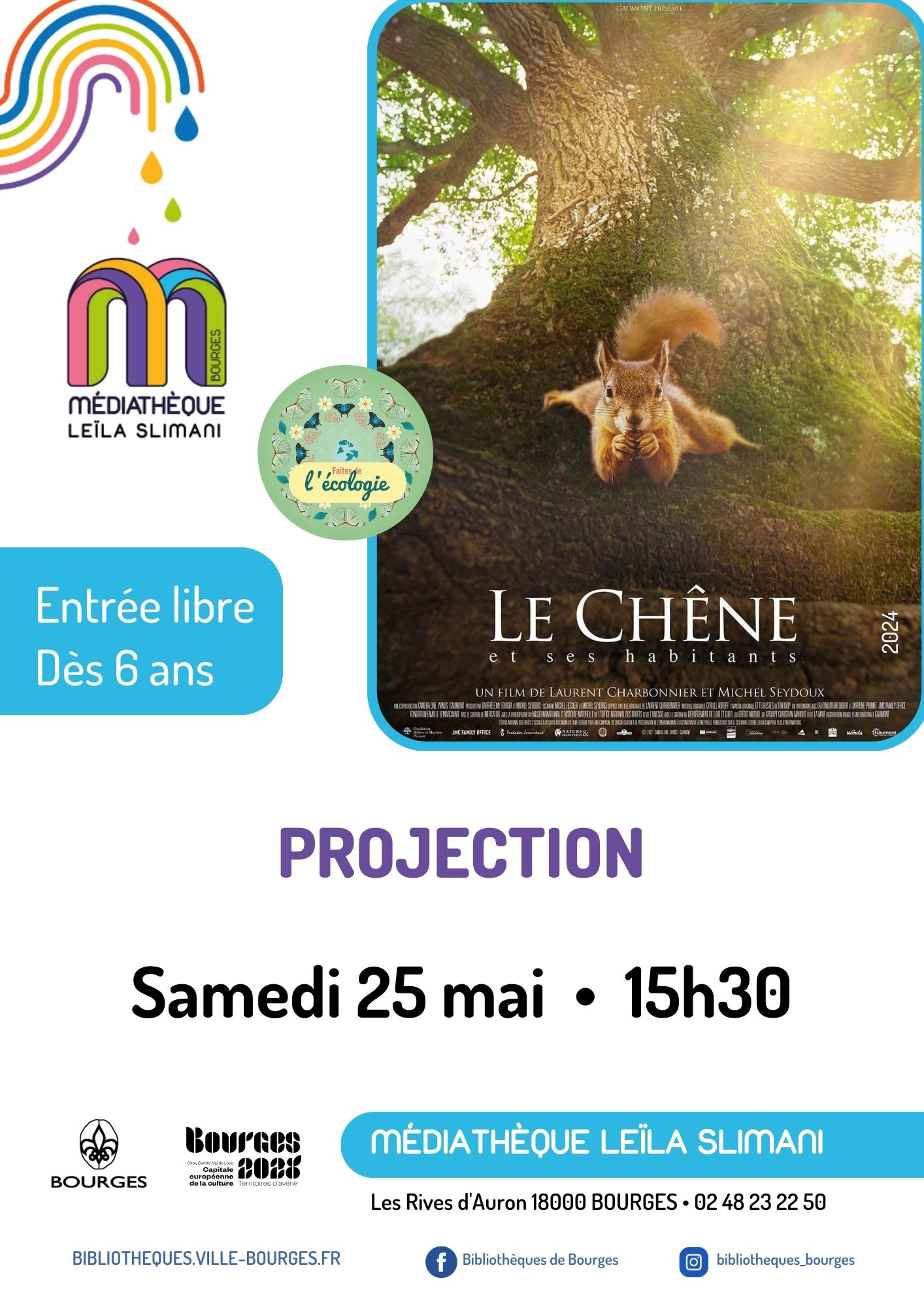 Projection : Le Chêne et ses habitants | 