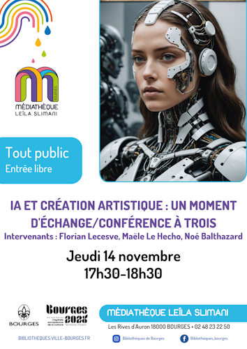 IA et création artistique : un moment d'échange/conférence à trois | 