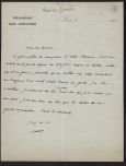 Correspondance de Maurice Barrès à Jacques Rivière (1 lettre non datée)