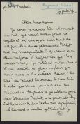 Correspondance de Simone, pseud. de Pauline Benda, à Isabelle Rivière (14 lettres de 1914 à 1927)