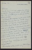 Correspondance de l'abbé Lacaze à Isabelle Rivière (12 novembre 1926)
