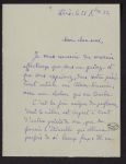 Correspondance de Francisque Vial à Jacques Rivière (21 octobre 1922)