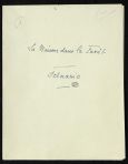 La Maison dans la forêt : divers états manuscrits (1914)